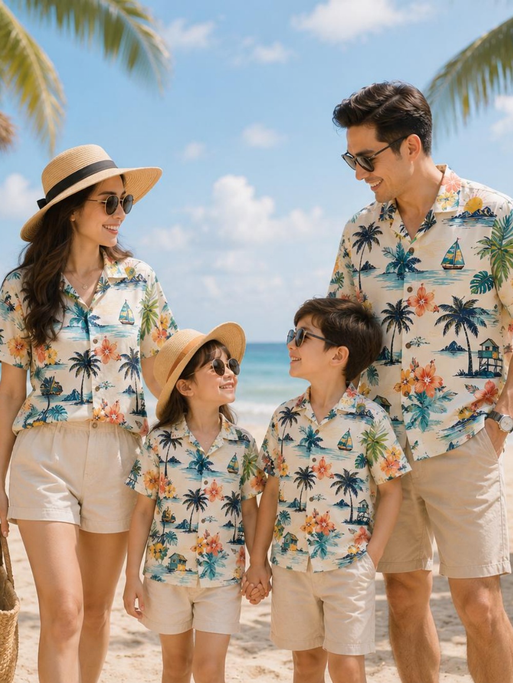 Plant Parent Clothing - Kemeja Anak Hawaii Musim Panas dengan