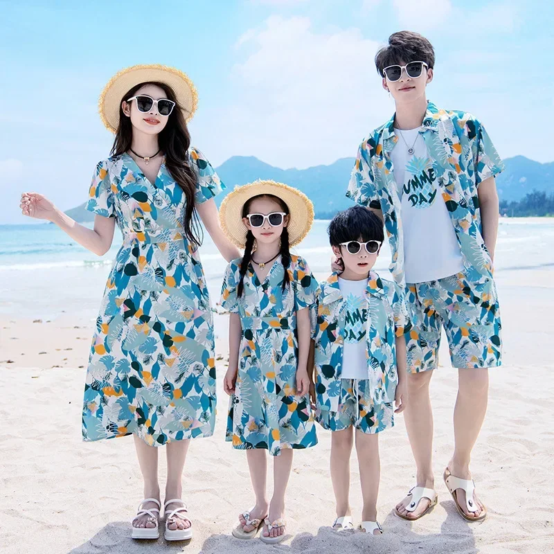 Plant Parent Clothing - Pakaian pasangan tampilan Area liburan gaun